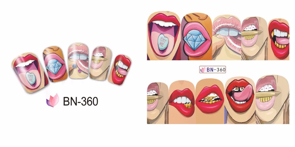 Nail Art Water Transfer Stickers Decals  (11)