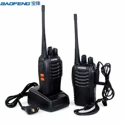 2 шт. Baofeng BF-888S двухканальные рации трансивер UHF 400-470 МГц двухстороннее радио BF888S ручная гражданская радиосвязь 888 S с 2 Бесплатная гарнитура