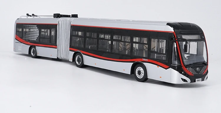 1:42 литье под давлением модель для Yutong Dual-source бездорожье троллейбус BRT ZK5180A сплав игрушка миниатюрная коллекция подарки ZK6120R41