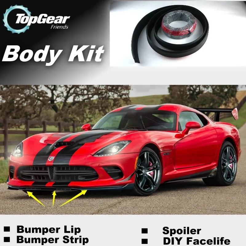 Lábios para Dodge Saia para tg Pára-choques Lábio Defletor Viper Fase rt - Srt sr Gts Spoiler Dianteiro Fãs Tuning Kit Corpo Tira 9 Cheap Saia abertura frontal