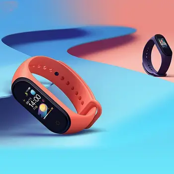 

New Arrival Smart Color Screen Bracelet Heart Rate Fitness 135mAh Bluetooth5.0 50M Swimming Waterproof pk Xiaomi Mi Band 4