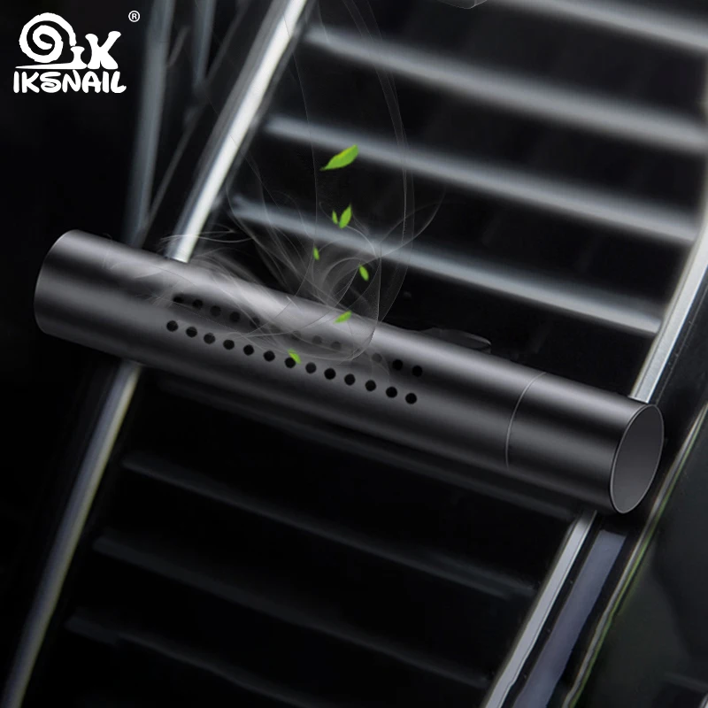 

IKSNAIL Car Air Freshener Auto Air Vent Clip Car Perfume Aromatherapy Supplies Aluminum Alloy Car Solid Aromatherapy Stick