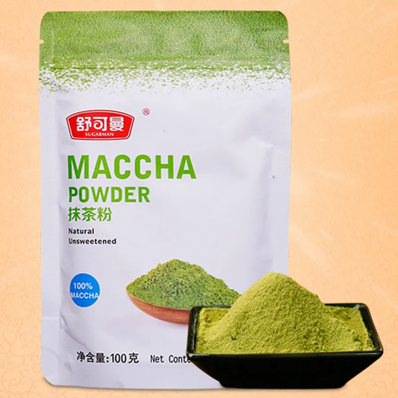 

100g organic matcha tea matcha green tea powder Portable Mini Matcha China Green Tea Professional Kitchenpaper bags tea bag