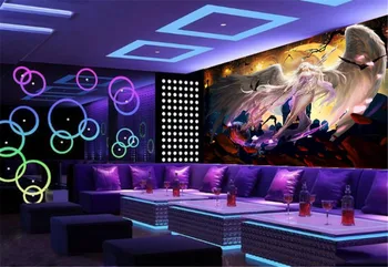 

Save the Earth Sexy Goddess Angel 3d Character Wallpaper Utility Bar KTV Decoration Beautiful Waterproof Wallpaper