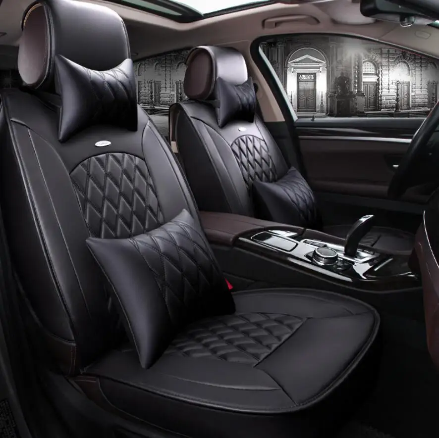 Чехол для автомобильного сиденья универсальная льняная подушка Mitsubishi Pajero Sport