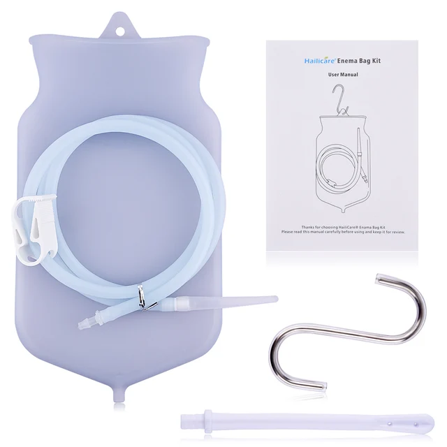 Feminine Hygiene Enema Bag Sets for Colon Cleansing Silicone Hose Health Anal Vagina Cleaner