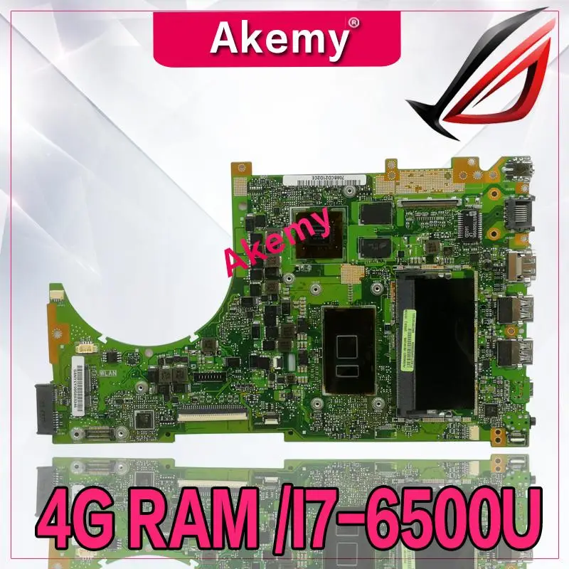  Akemy Q553UB Laptop motherboard for ASUS Q553UB Q553UB Q553UQ Q553U Q553 Test original mainboard 4G