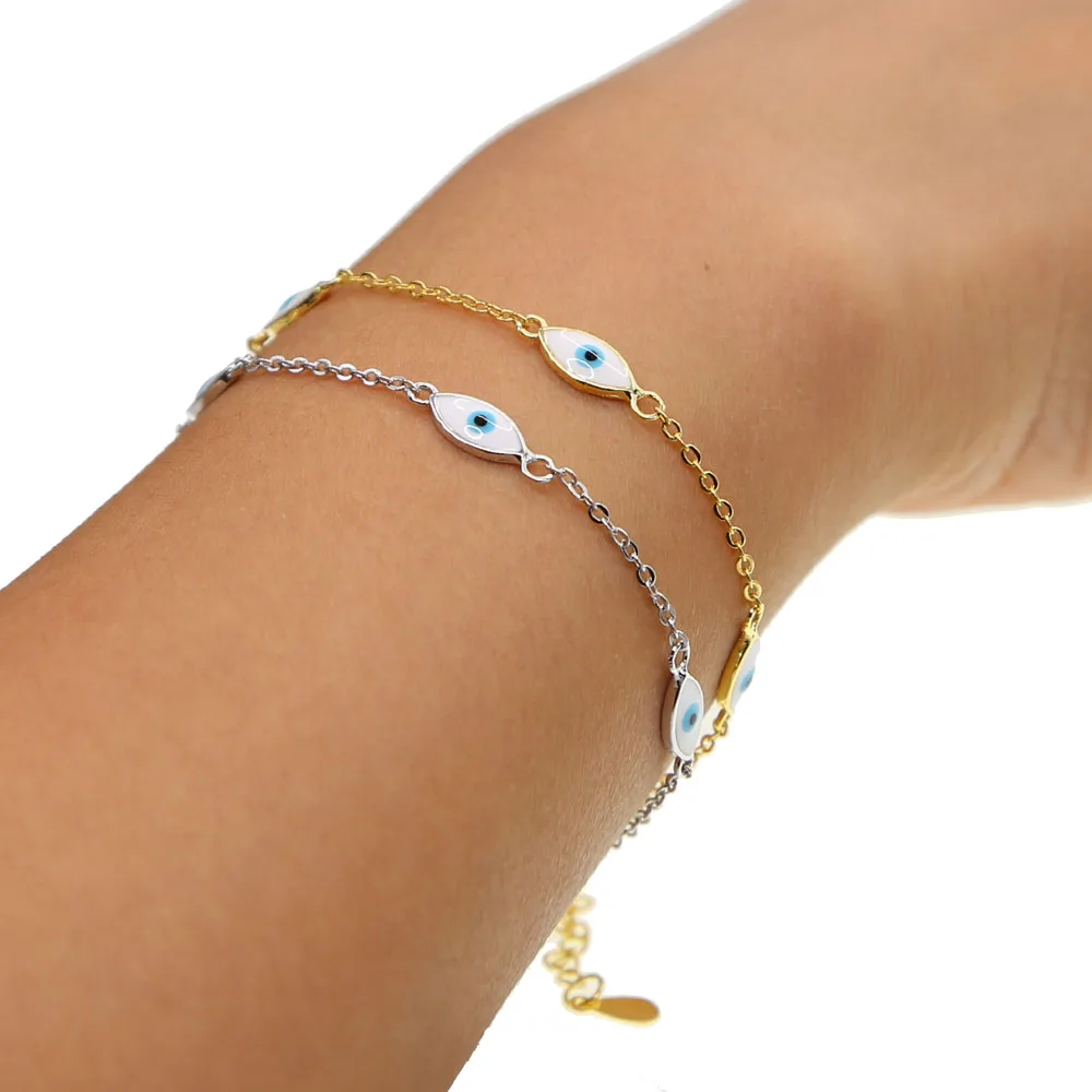 2017-Promotion-Hot-Sale-Women-Copper-Enamel-Evil-Eye-Link-Chain-Color-Fashion-Cheap-Drop-Shipping (3)