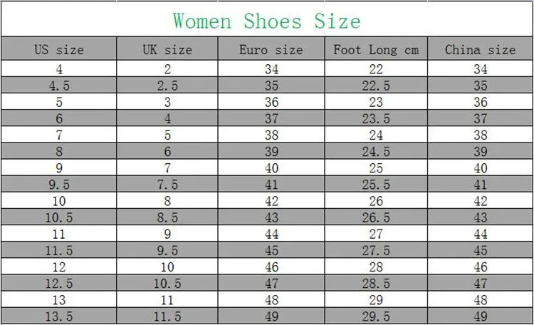 shoes size new