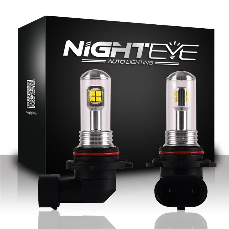 NIGHTEYE H11 светодиодный туман светильник лампы H1 H3 H7 9005 9006 H8 H9 HB3 HB4 Противотуманные фары Дневные Фары Лампы 160 Вт 1500LM 6000 К авто дальнего света светильник s светодиод CREE чип