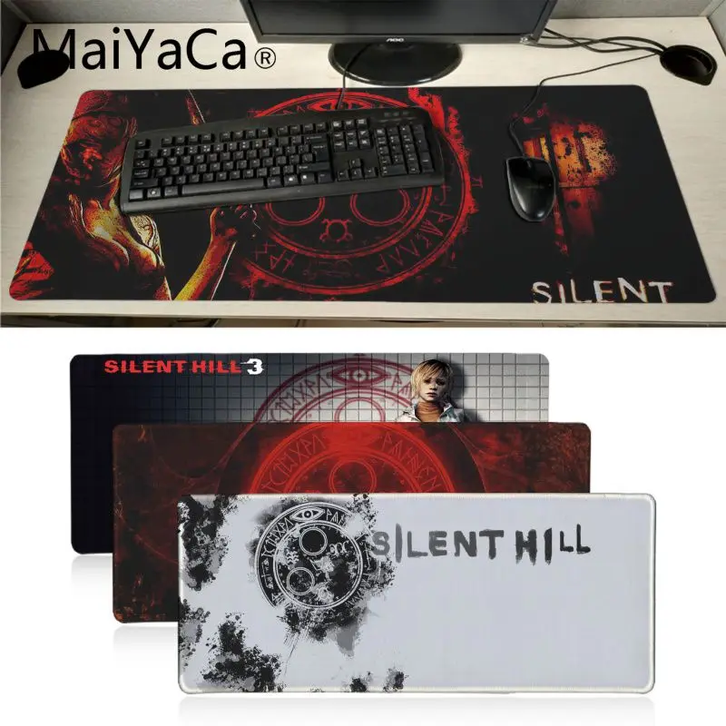 

MaiYaCa Non Slip PC silent hill gamer play mats Mousepad Large Thicken Comfy Waterproof Gaming Rubber Mouse Pad