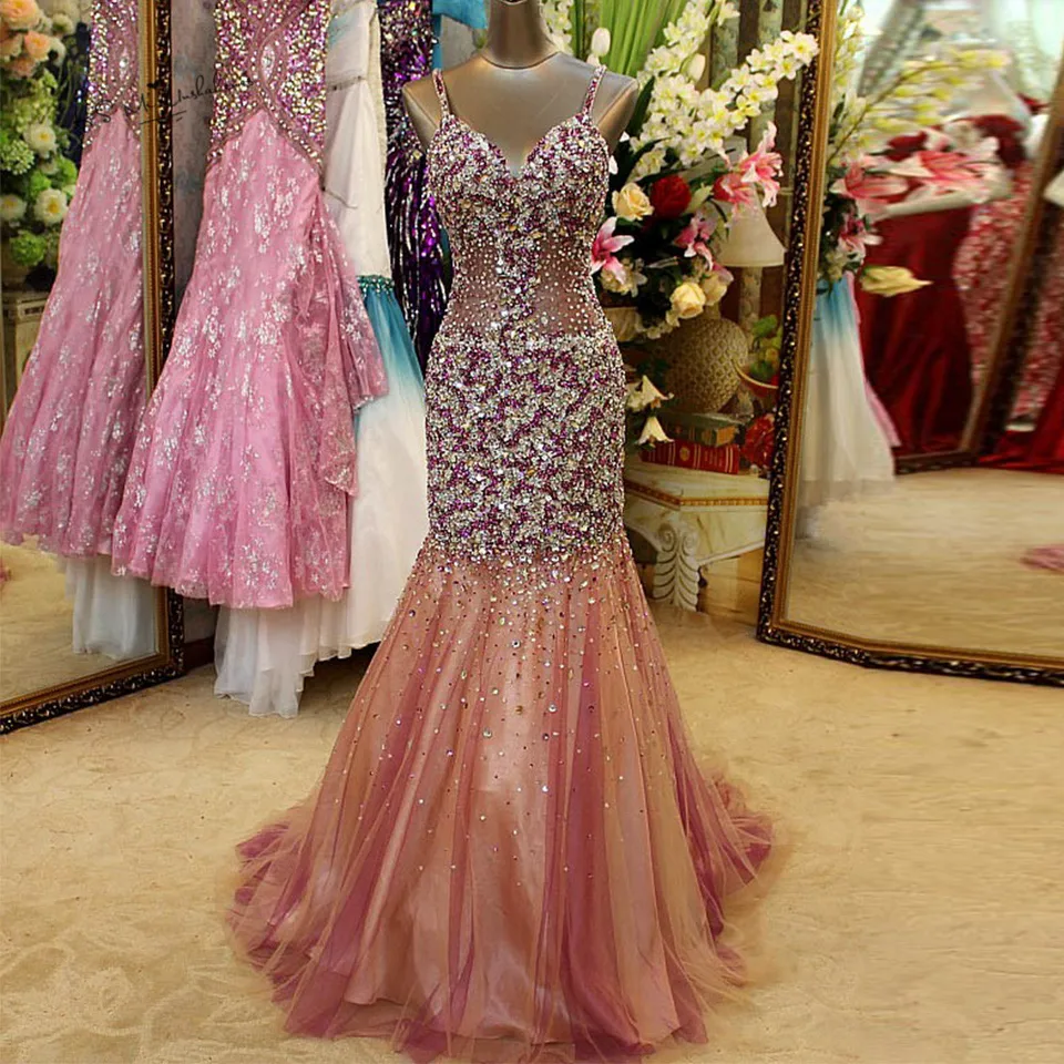 €10.10 10% de DESCUENTOVestidos de Fiesta de noche de lujo con cristales Abendkleider 10, vestidos largos sexis con Cruz de sirena, vestidos de €10.10 10% de DESCUENTOVestidos de Fiesta de noche de lujo con cristales Abendkleider 10, vestidos largos sexis con Cruz de sirena, vestidos de