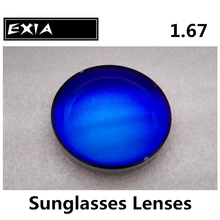 Blue Lens Polarized 1.67 Optical Lenses Myopia Sunglasses Lenses EXIA OPTICAL KD-98 Series