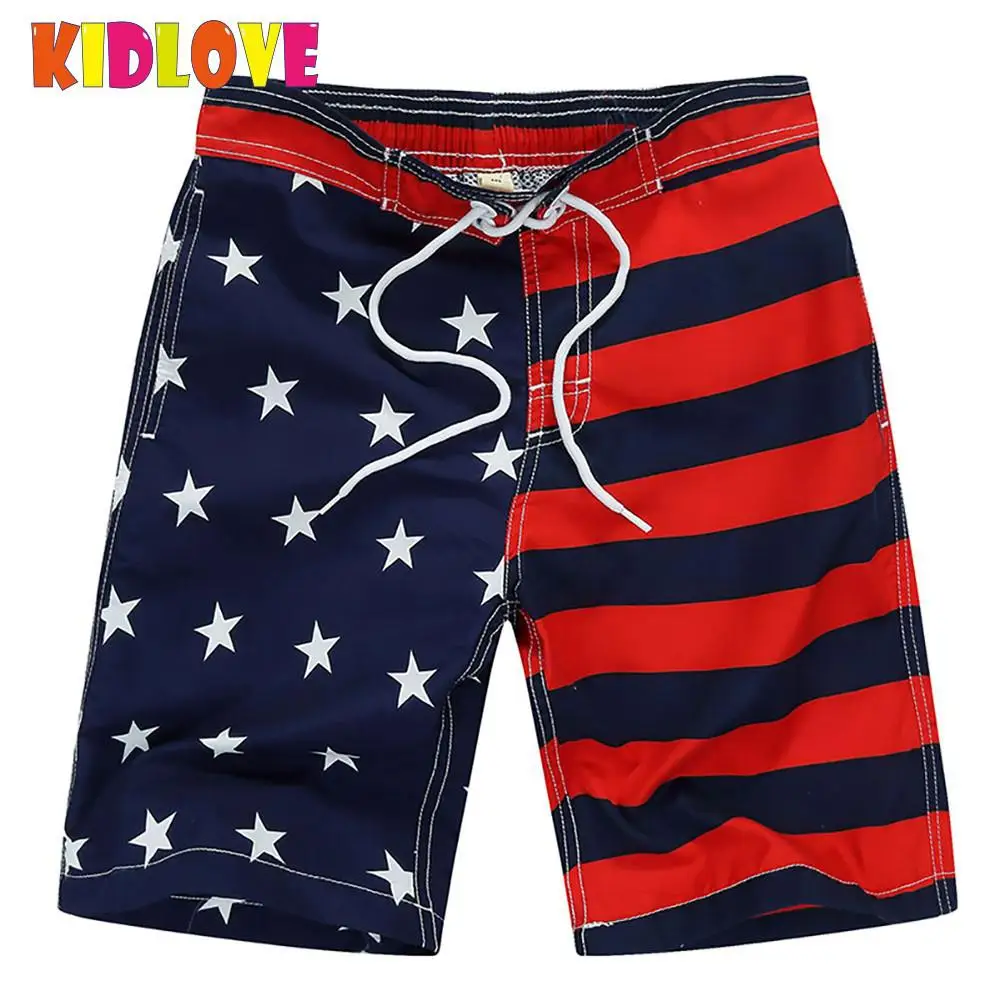 KIDLOVE Children Boy Quick Dry Beach Casual Fifth Pants Surfing