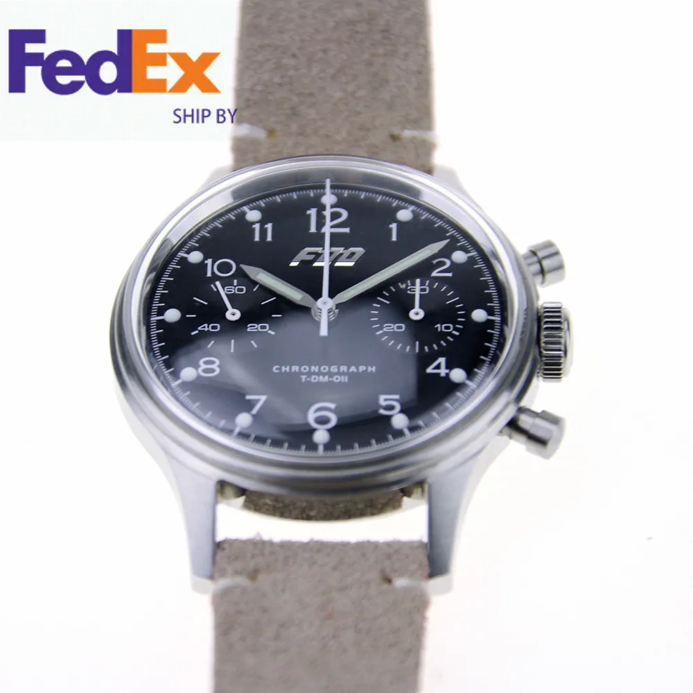 FOD Seagull swan neck 1963 хронограф Memechanical наручные часы пилот Часы D304 MERKUR 38 мм Малый размер