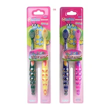 2 шт./компл. мультфильм медведь мягкая детская зубная щетка гигиена полости рта для детей