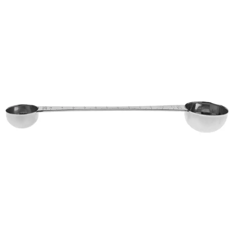 Stainless Steel Double Ends Measuring Spoon With Scale Coffee Scoop Tablespoon -HJI