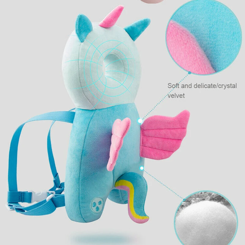 

Newborn Baby Kid Walking Head Protection Protector Safety Harness Pillow Pad Cotton Cute Soft Stuff Animal Lovely Gifts New