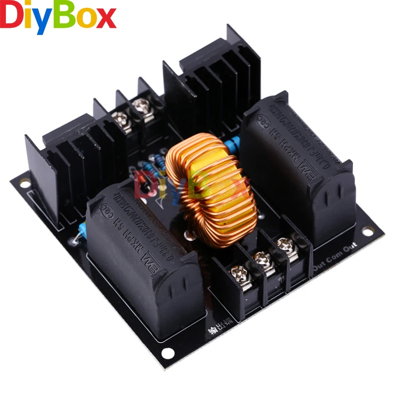 

ZVS Low Voltage Induction Heating Board Tesla Coil Flyback Driver 30mm Large Heat Sink Module Heater DC 12-30V for Arduino