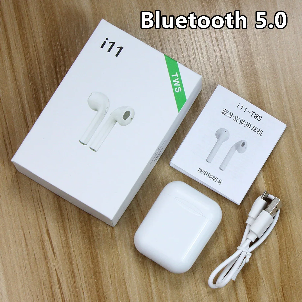 

For Large order i11 tws Wireless Earphones 5.0 Stereo Bluetooth Headphones Sports Mini Earbuds with Mic For Phone Earphone