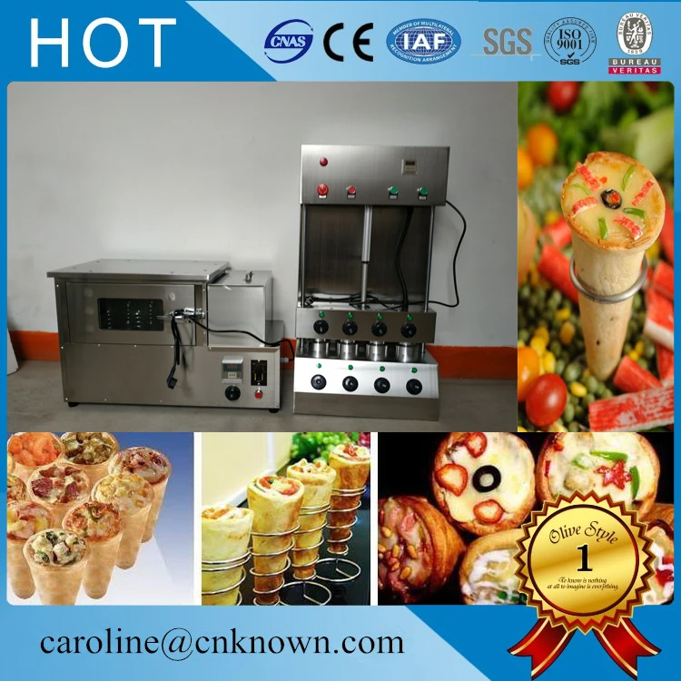 

2017 new most popular favorable pizza cone making machine with pizza oven