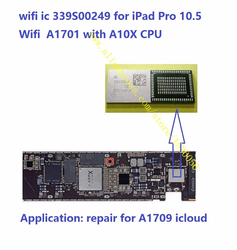 Wifi 339S00249 для iPad Pro A1701 разблокировка A1709 A1671 A1823 ios 12 ios12 один ic 3 модели|Соединители| |