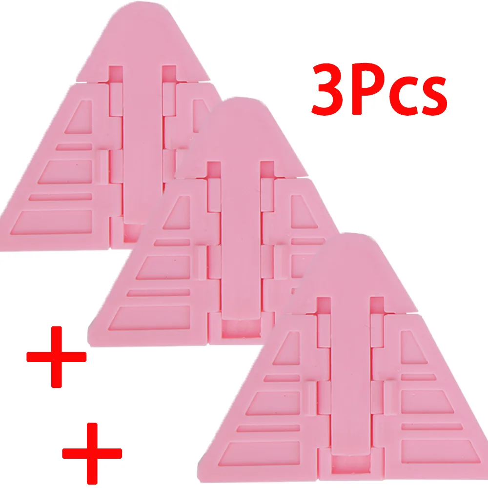 Anpro детский замок безопасности на окно Защита для детей замок для шкафа ремни для шкафа анти-зажимные крылья детский замок безопасности - Цвет: 3pcs pink