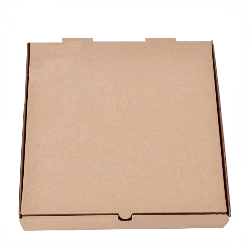Утолщенный крафт-бумага пицца упаковочные коробки фаст-фуд переносные вынос коробки пищевой портативный Десерт Торт Держатель Квадратный 13 дюймов
