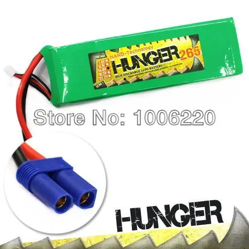 5pcs/lot Hot selling HUNGER 2650MAH 4S 25C MAX 50C 14.8V LIPO PACK BATTERY Aircraft NANO TECH AKKU EC5---RC03287 | Игрушки и хобби