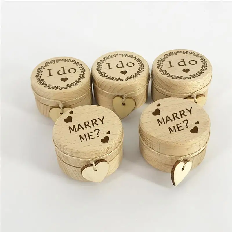 Деревянный ручной работы обручальное кольцо коробка Marry Me буквы-украшения коробка Boite A Bijoux Boite Cadeau Sieraden Doos ювелирные коробки кольцо коробка
