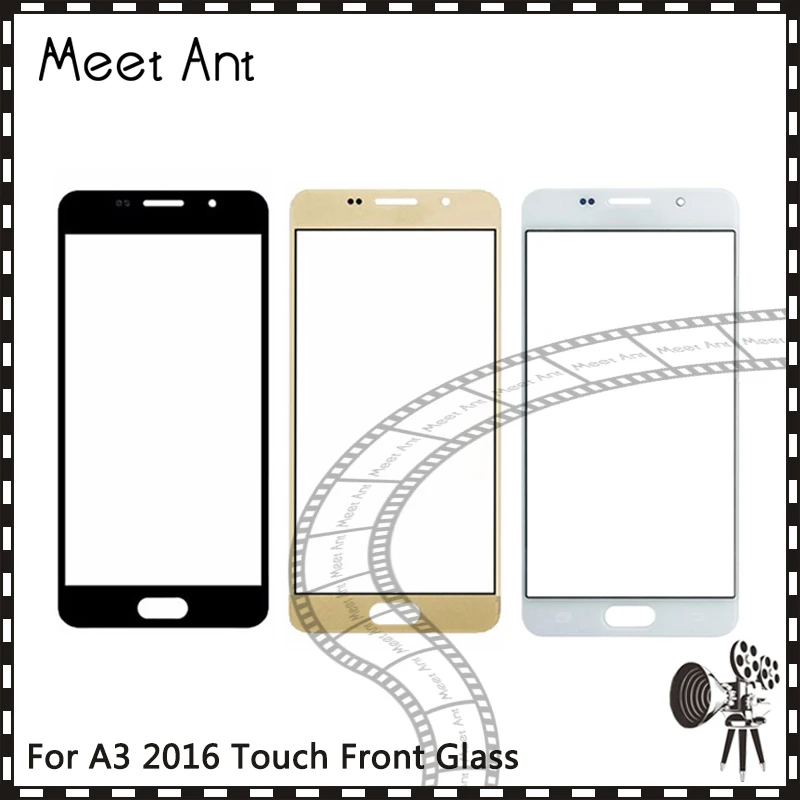 10 шт. для Samsung Galaxy A3 2015 A300 A300H 2016 A310 A310H A310F 2017 A320 A320F передняя внешняя стеклянная