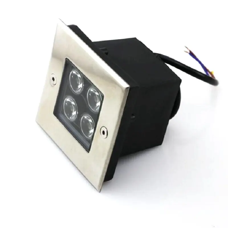 4 Вт светодиодные Напольные светильники DC12V AC85V-265V светодиодное подземное
