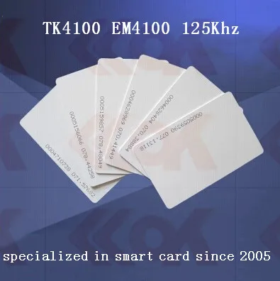5000 шт./лот 125 кГц rfid em4100 карты TK4100 rfid Карточки ID пустая карта из ПВХ идентификационная смарт-карта