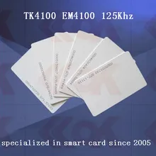 5000 шт./лот 125 кГц rfid em4100 карты TK4100 rfid Карточки ID пустая карта из ПВХ идентификационная смарт-карта