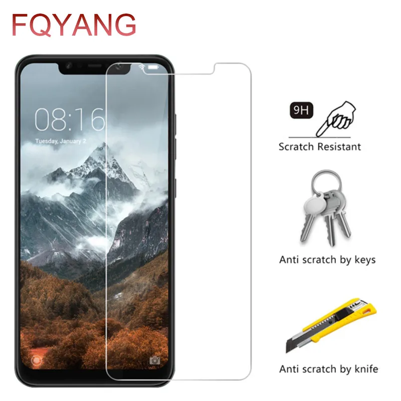 FQYANG 2 шт 9H 0 26 мм закаленное стекло для XIAOMI 6 A2 6X8 SE Explorer LITE PRO 8X MAX 3 Защитная пленка