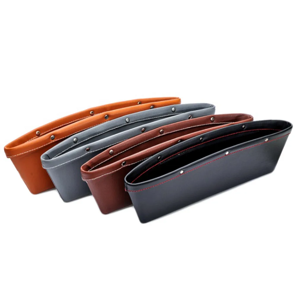 Prix pour 2 pcs Creative Boîte De Stockage De Voiture En Cuir Siège Auto Voiture Gap Poche Catcher Organisateur Étanche Boîte De Rangement Auto sac Contenant Prix pour 2 pcs Creative Boîte De Stockage De Voiture En Cuir Siège Auto Voiture Gap Poche Catcher Organisateur Étanche Boîte De Rangement Auto sac Contenant