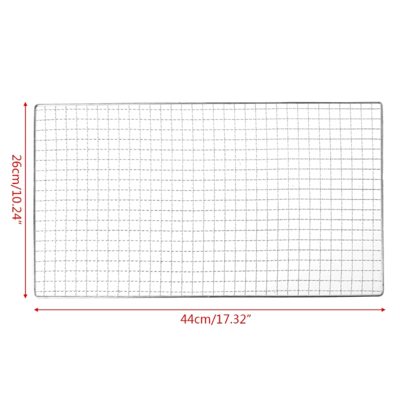 Термостойкая сетка из нержавеющей стали для барбекю, барбекю, гриля, сетка для приготовления пищи на открытом воздухе, 3 размера