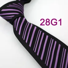 Coachella Для мужчин галстуки Уникальный пограничной черный с фиолетовым диагональной полосой ткани Средства ухода за кожей шеи галстук формальный Средства ухода за кожей шеи галстук для Для мужчин платье рубашка свадьба
