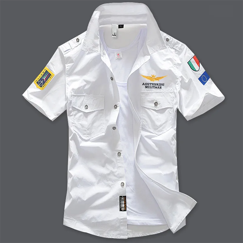YIHUAHOO Военная футболка мужская с длинным рукавом модная повседневная брендовая хлопковая Футболка пилот полёт ВВС армейская футболка Топы MP-12001 - Цвет: 12002 White
