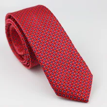 Lammulin галстуки новинка красный галстук с синий/белый плед тонкий галстук жаккард Тканые 6 см Узкие галстуки джентльмен Corbata