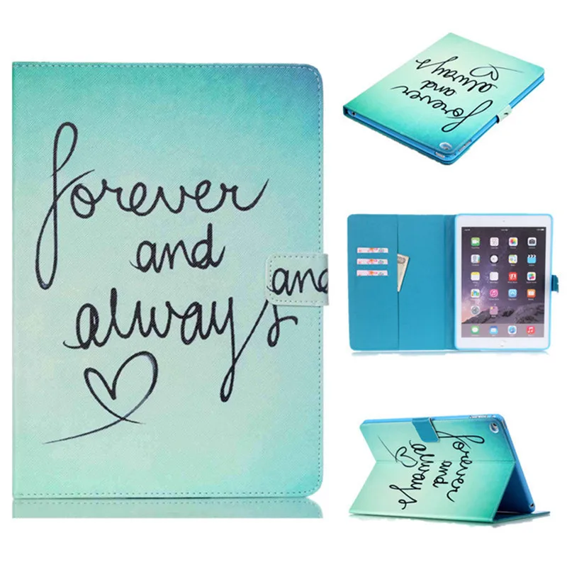 Stand Flip PU Leather For iPad Air 2 Case For iPad 6 Fashion Luxury Cuet White Cat Folio Magnetic Smart Tablet 9.7 Case Cover  (5)
