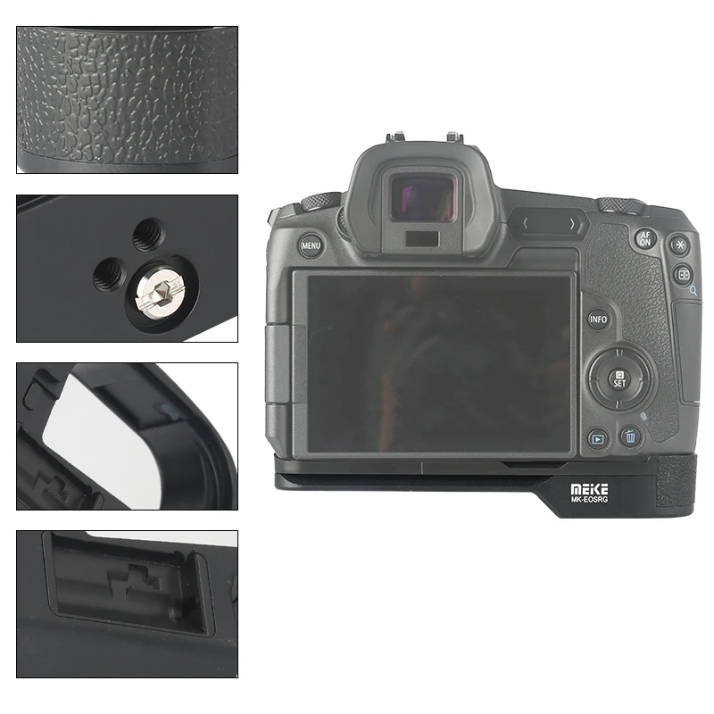 Алюминиевая ручка Meike для камеры Canon EOS R БЫСТРОРАЗЪЕМНАЯ пластина EOS|Батарейные