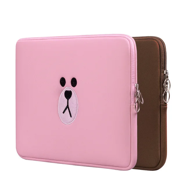 Cheap Cute Laptop Sleeve Bags Tablets Pouch Case for Funda Apple iPad 7.9 9.7 For Macbook Air 11 12 13 15 for Xiaomi Mi Pad Air 13.3