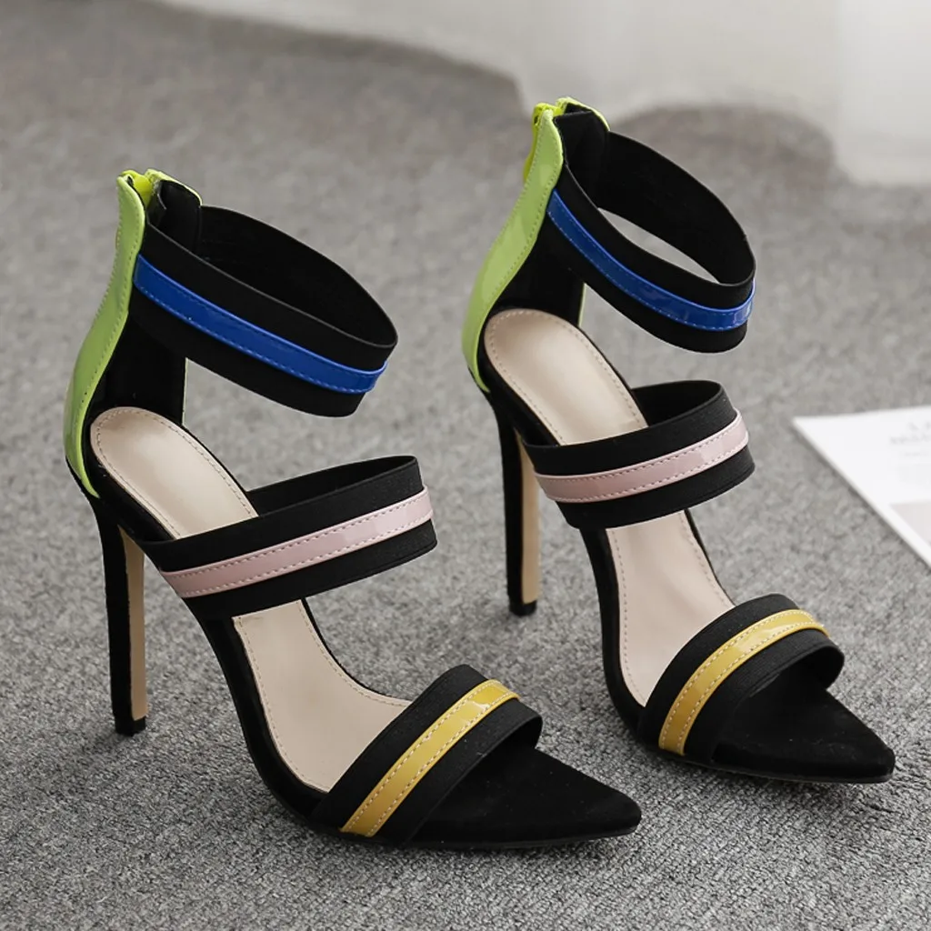 Туфли лодочки на тонком каблуке Свадебная и праздничная обувь модные пляжные