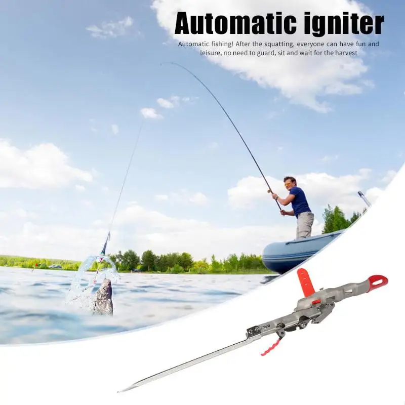 New Foldable Automatic Double Spring Angle Fishing Pole Tackle Bracket Anti-Rust Steel Fishing Bracket Rod Holder Fish Tackle