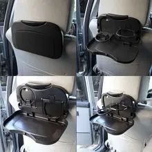 Universal-Folding Auto Tasse Halter Auto Zurück Sitz Tisch Trinken Tablett Auto Reise Schreibtisch Faltbare Auto Zubehör(China)