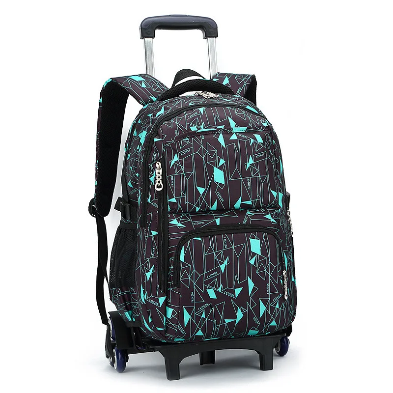 

Latest Removable Children School Bags With 3 Wheels Stairs Kids boys girls Trolley Schoolbag Luggage Book Bags Wheeled Backpack
