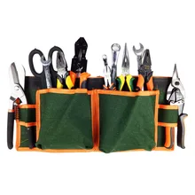 Ткань Оксфорд холст Водонепроницаемый электрик пояс Сумка Карманы Чехол Организатор Деревообработка хранения ремонта инструмент мешок Toolkit