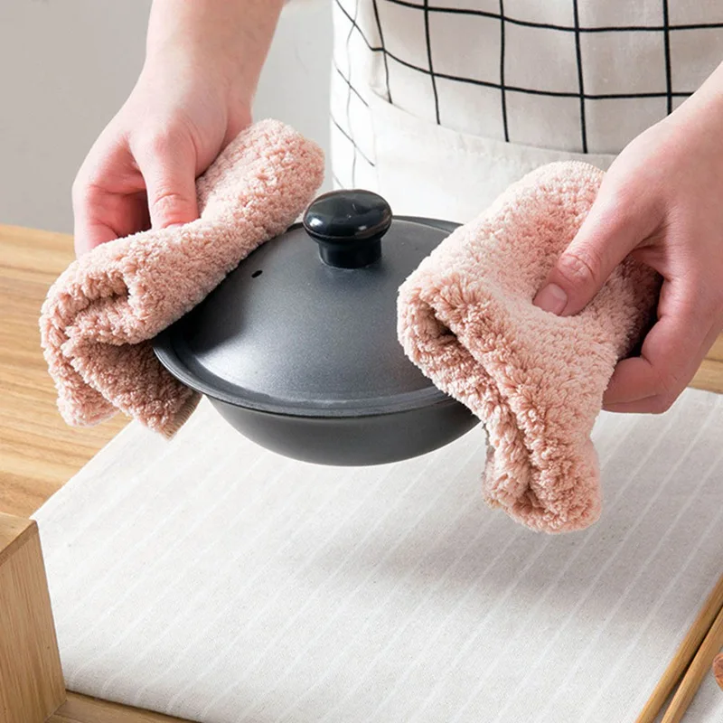 Buy Thick Super Absorbent Rag Not Sticky Oil Dishcloth