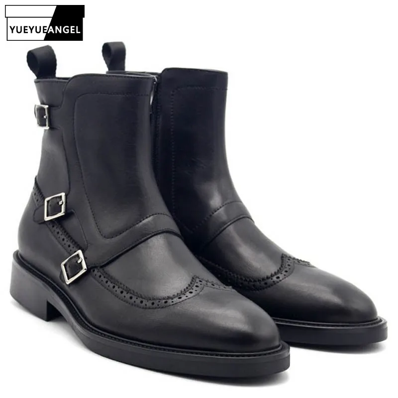 carved leather boots